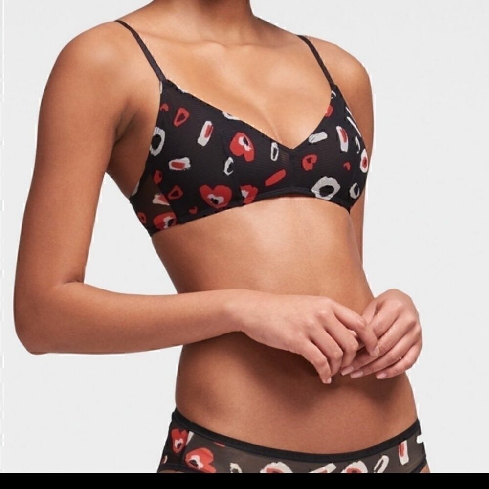 DKNY Sexy Playful Mesh Bralette small New